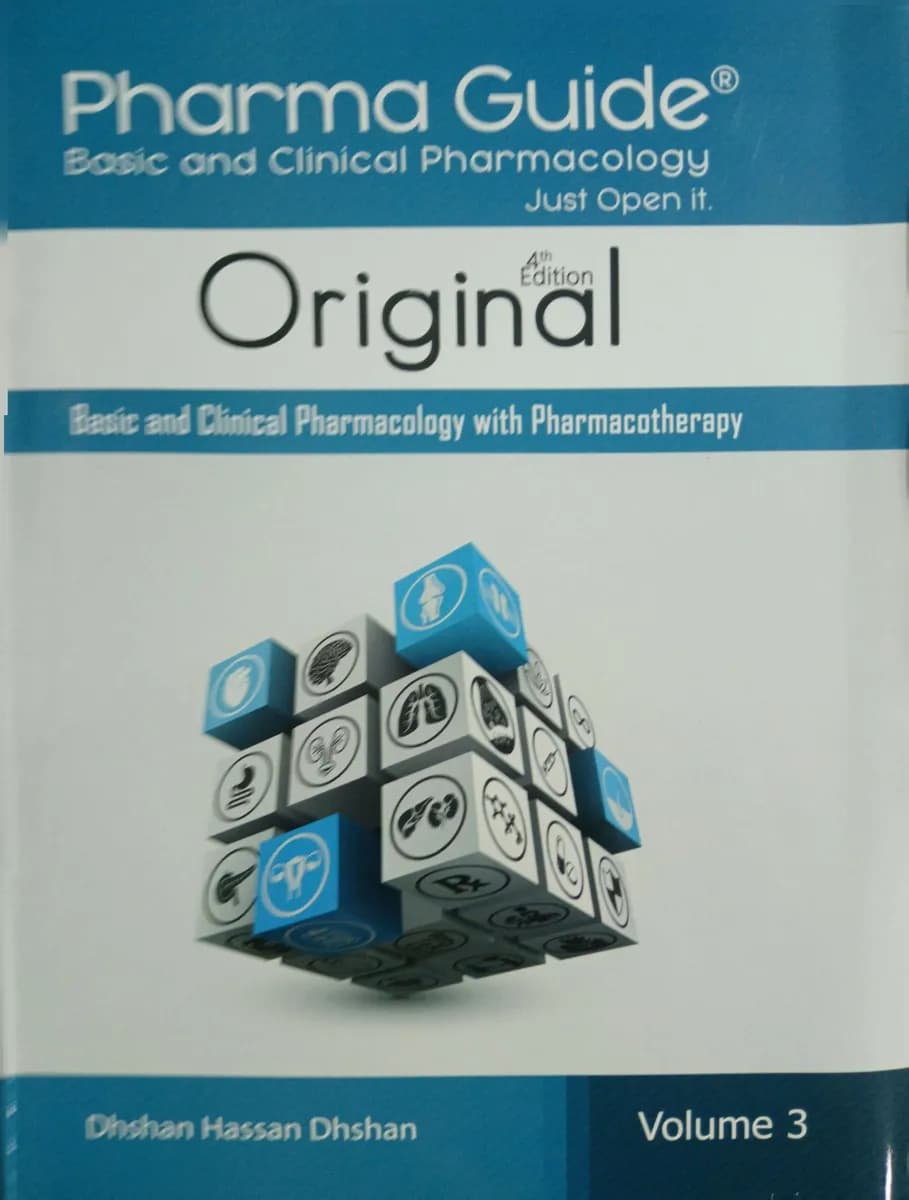  Pharma Guide: Basic ad Clinical Pharmacology (4th Edition) 3 Volumes 