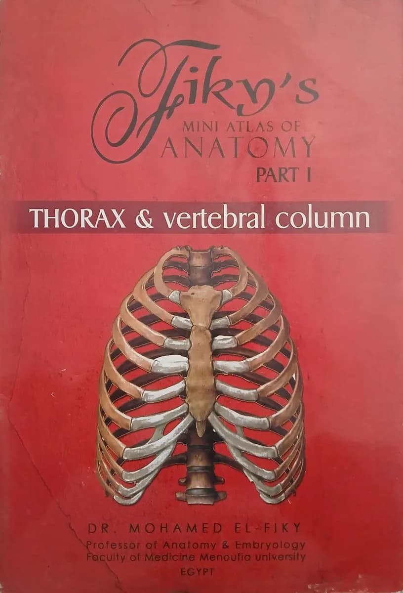 Fiky's Mini Atlas of Anatomy Part I - Thorax & Vertebral Column