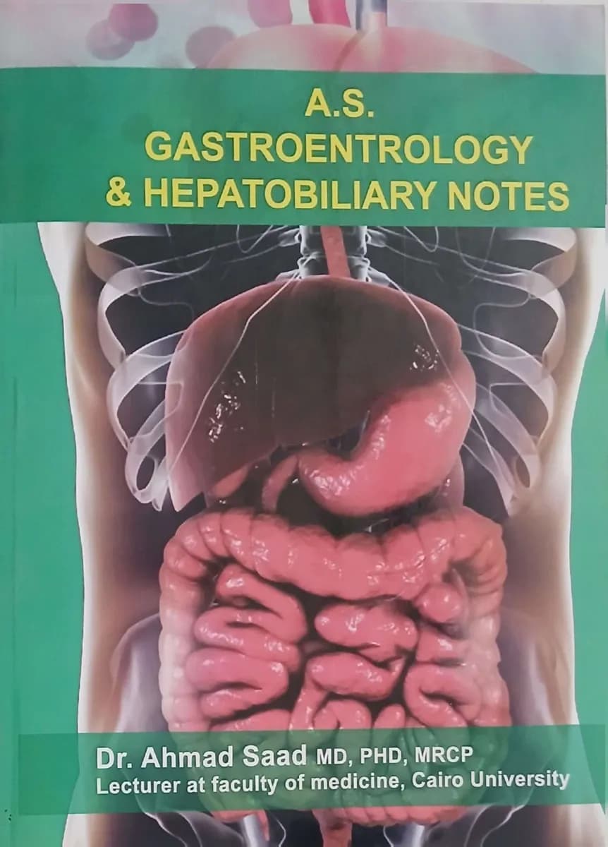 A.S. Gastroenterology & Hepatobiliary Notes