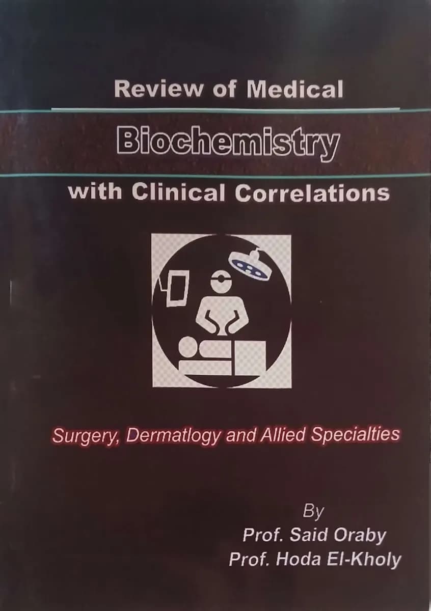 Review of Medical Biochemistry with Clinical Correlations Surgery, Dermatology and Allied Specialties