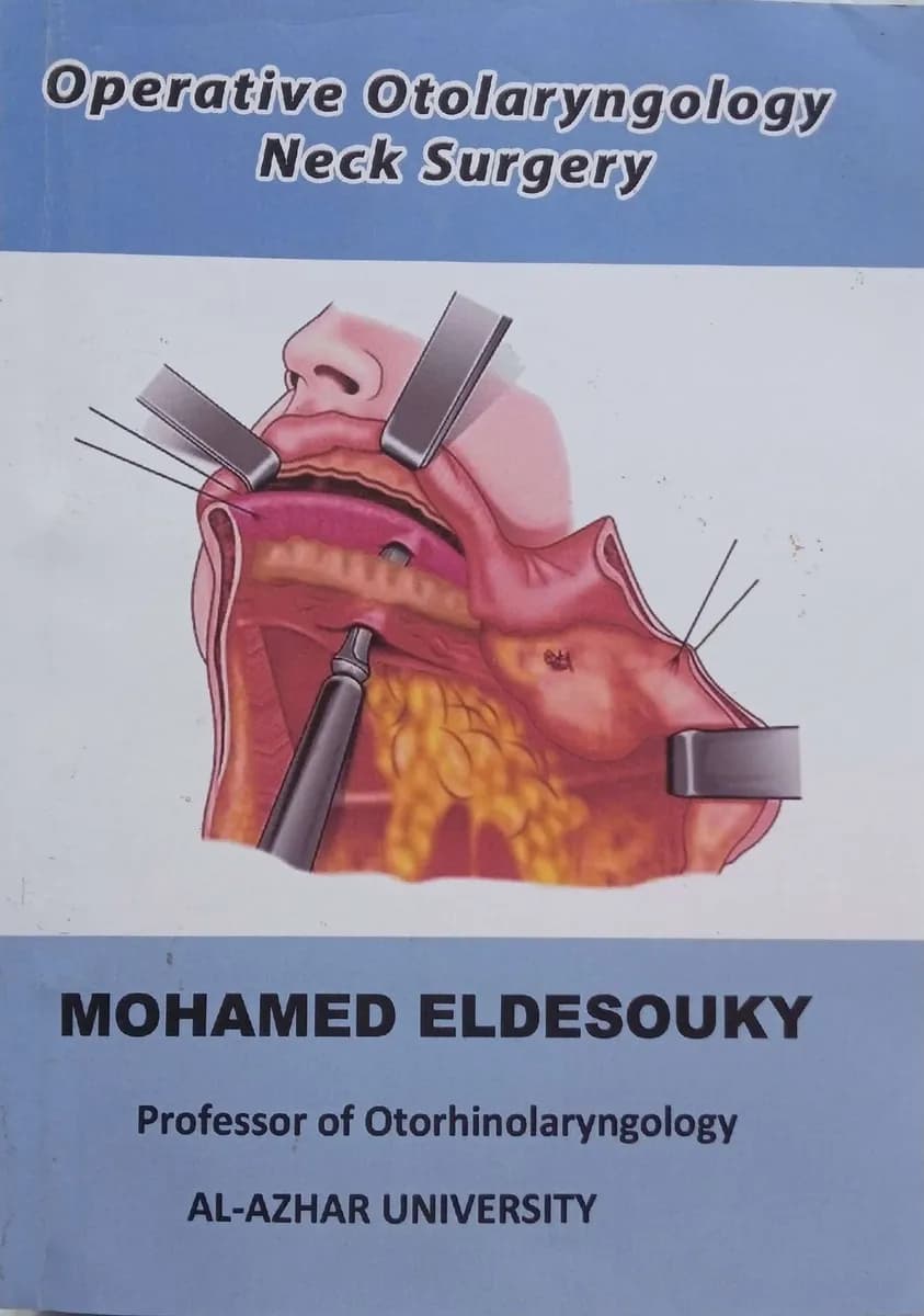 Operative Otolaryngology Neck Surgery